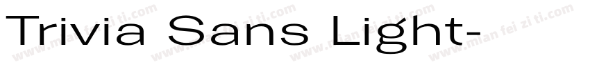 Trivia Sans Light字体转换